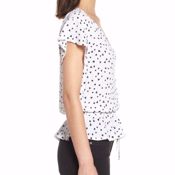 Rails Bretton Mini Heart Button Down Blouse S - Picture 3 of 8